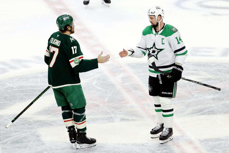 La déception du capitaine des Stars de Dallas, Jamie Benn, après l'élimination en séries éliminatoires